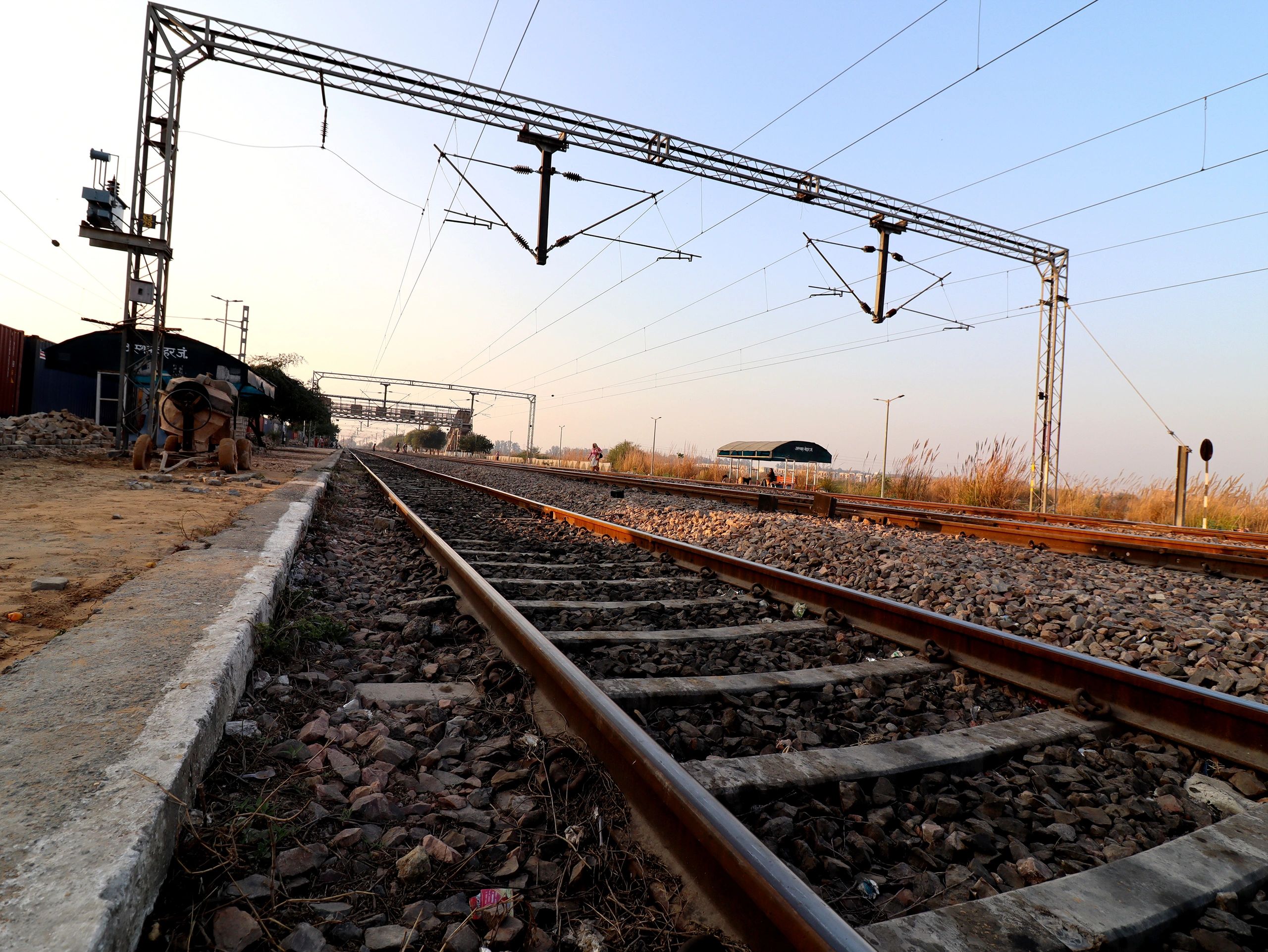 Railway track infrastructure representing transportation engineering capability