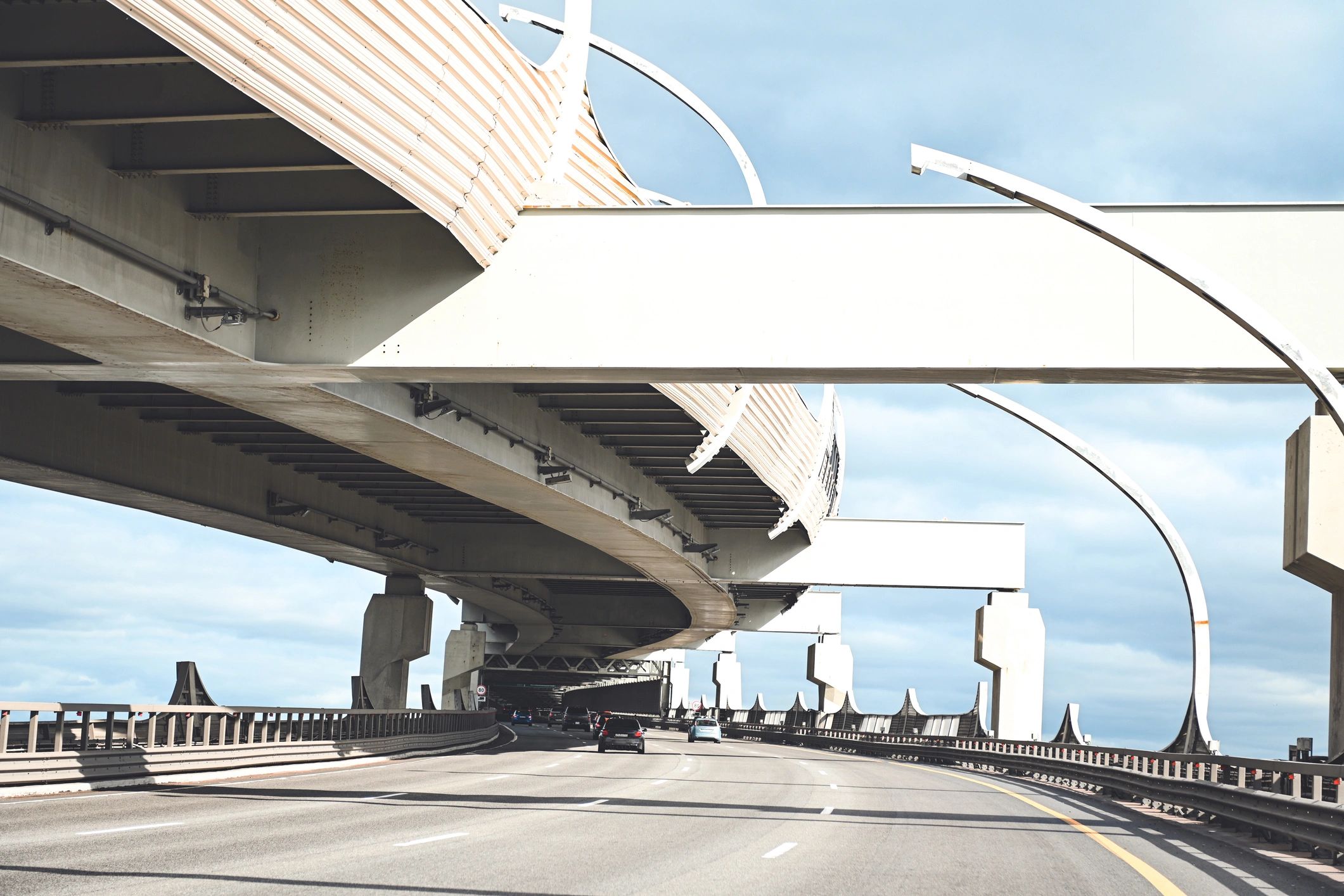 Large overpass bridge representing regional infrastructure reach